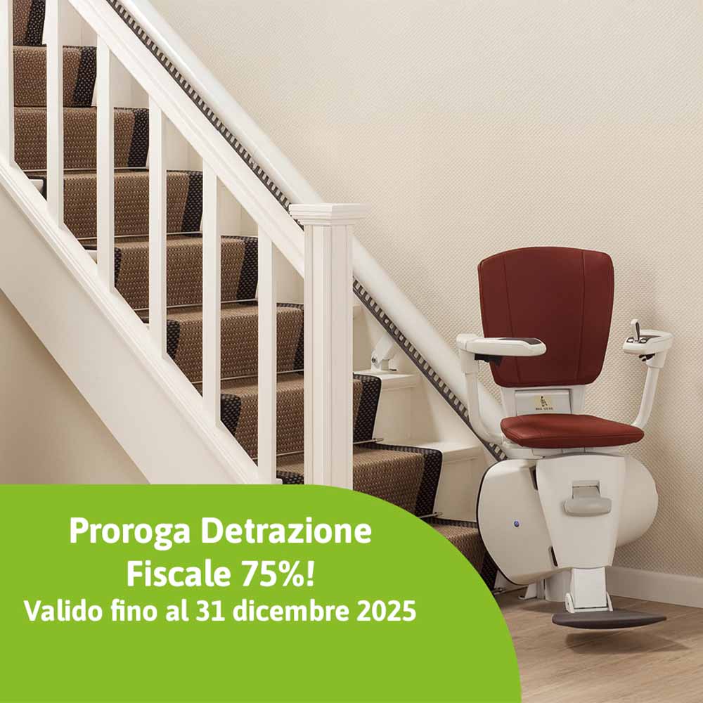 Immagine di Proroga della Detrazione Fiscale del 75% per l'Installazione di Montascale fino al 2025